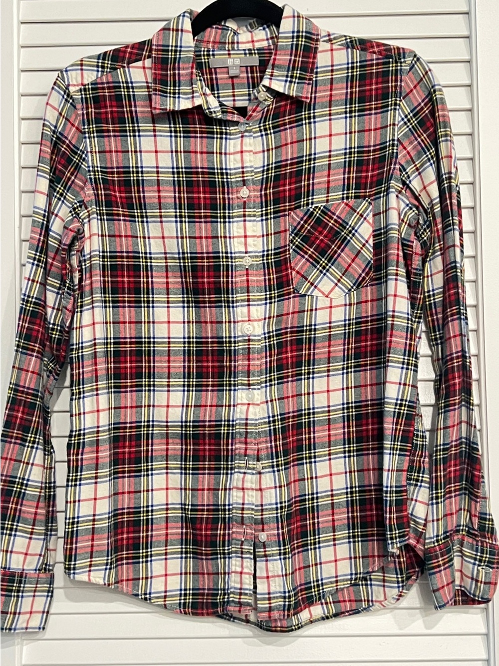 Uniqlo 100% Cotton Plaid Shirt